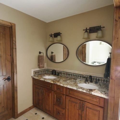 double mirror vanity mud master bathroom mesa contractors missouri
